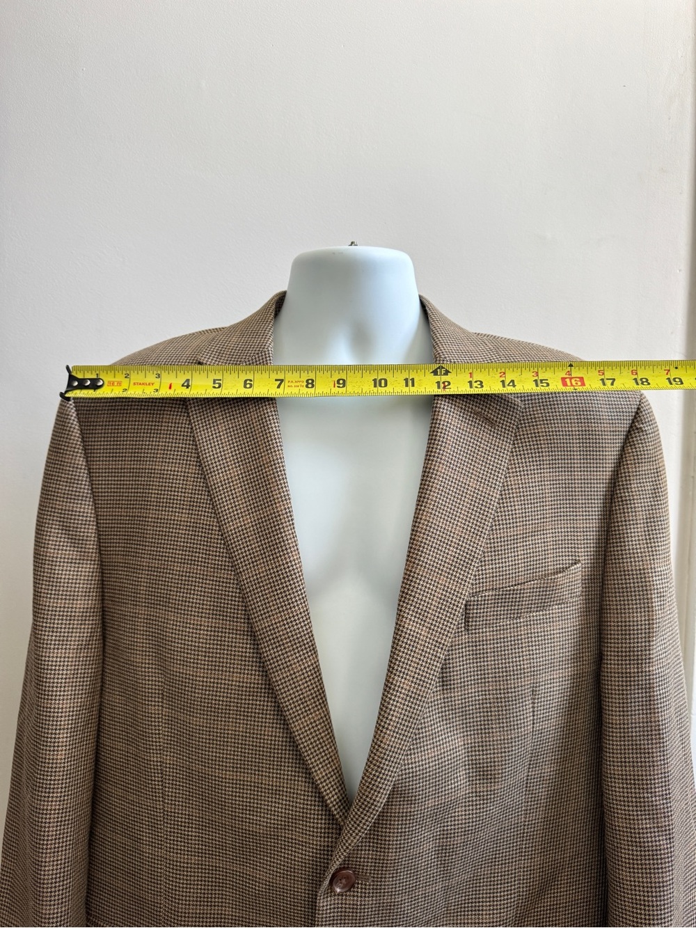Vintage green label Lauren Ralph Lauren Tan Glen Plaid Sport Coat - Picture 7 of 14